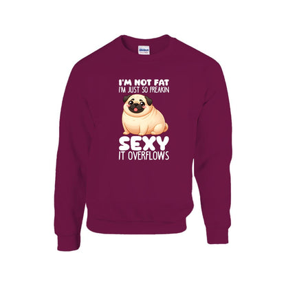 Teddy - Unisex Cotton Sweater for Pug Lovers