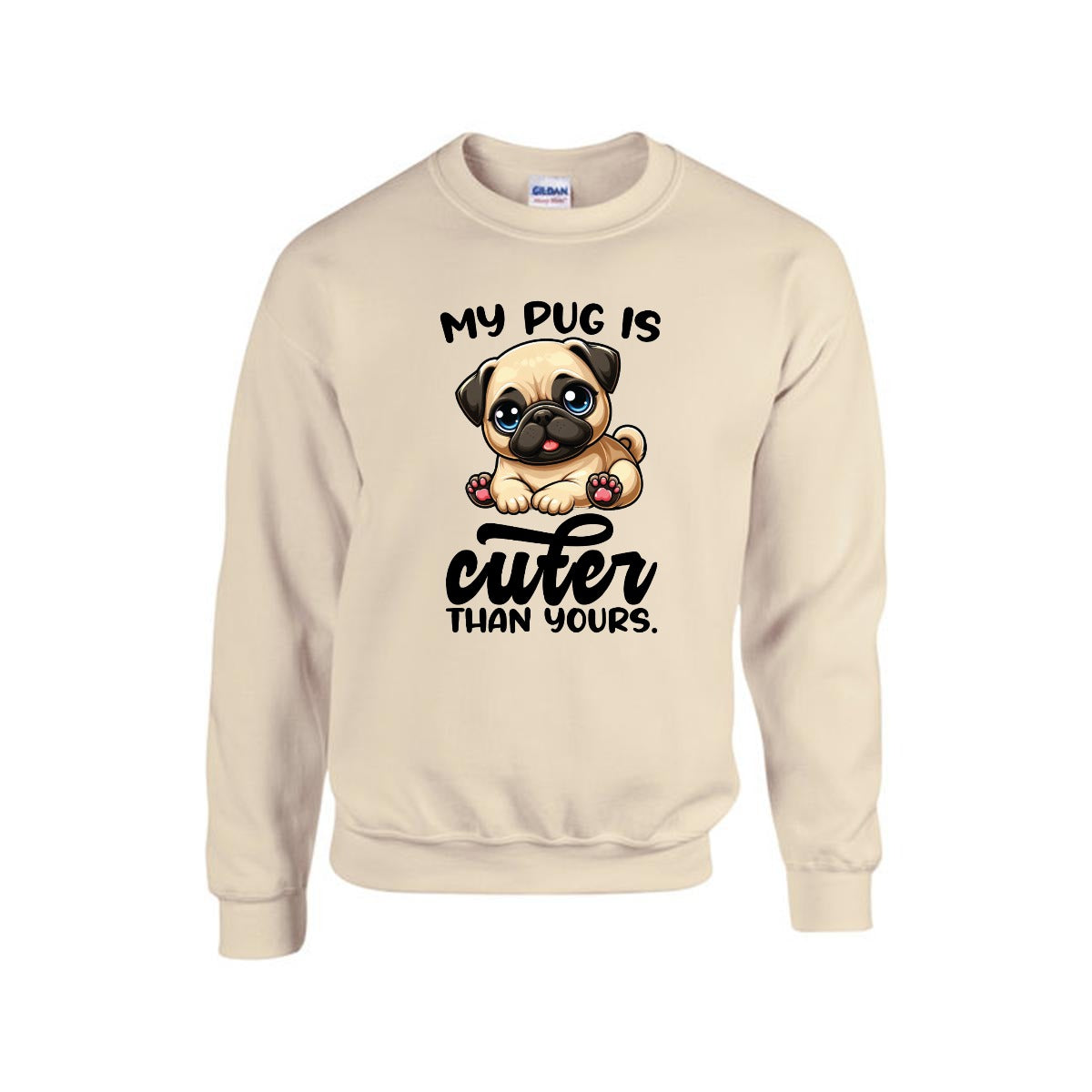 Titan - Unisex Cotton Sweater for Pug Lovers
