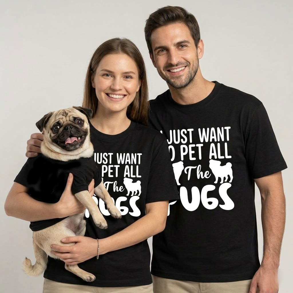 Nori - Unisex Pug T-Shirt – Premium Cotton Dog Lover Tee