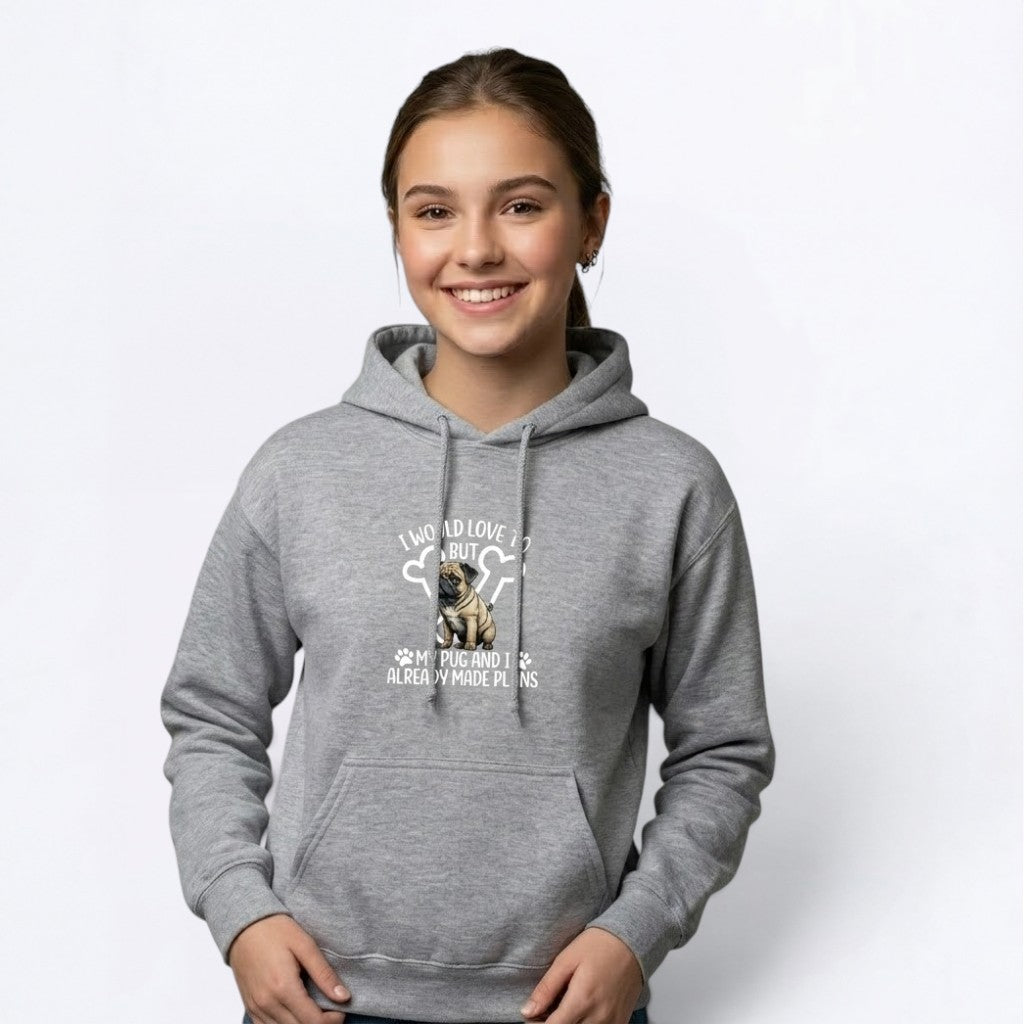 Ghost  - Pug Lover Hoodie – Essential Unisex Cotton Sweatshirt
