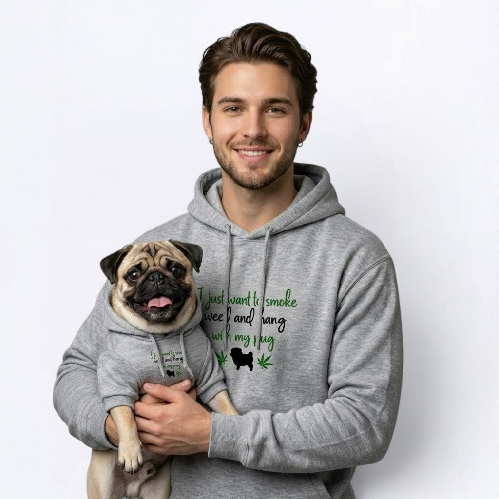 Percey  - Pug Lover Hoodie – Essential Unisex Cotton Sweatshirt