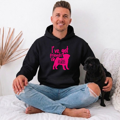 Indiguo  - Pug Lover Hoodie – Essential Unisex Cotton Sweatshirt