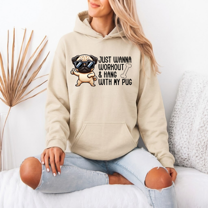 Chloe  - Pug Lover Hoodie – Essential Unisex Cotton Sweatshirt