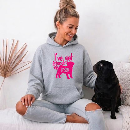 Indiguo  - Pug Lover Hoodie – Essential Unisex Cotton Sweatshirt