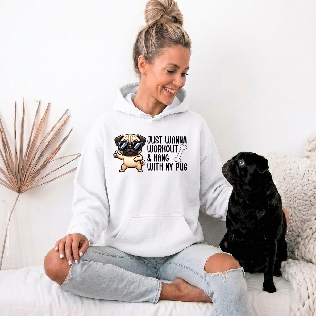 Chloe  - Pug Lover Hoodie – Essential Unisex Cotton Sweatshirt