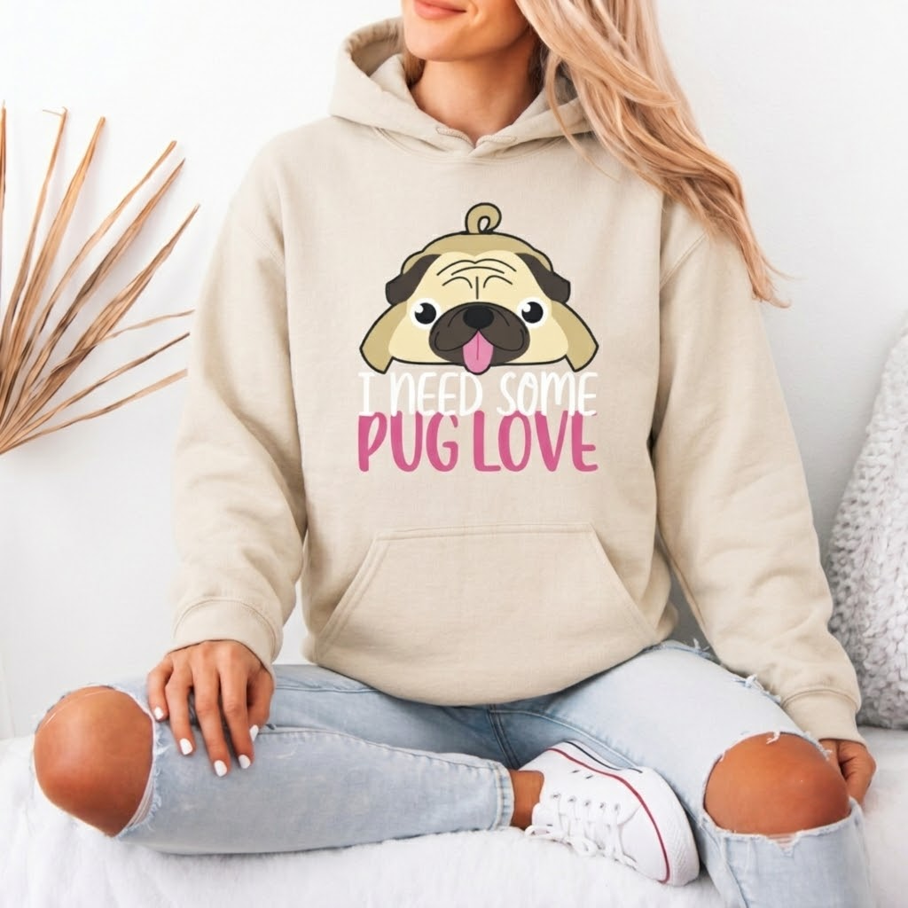 Max  - Pug Lover Hoodie – Essential Unisex Cotton Sweatshirt