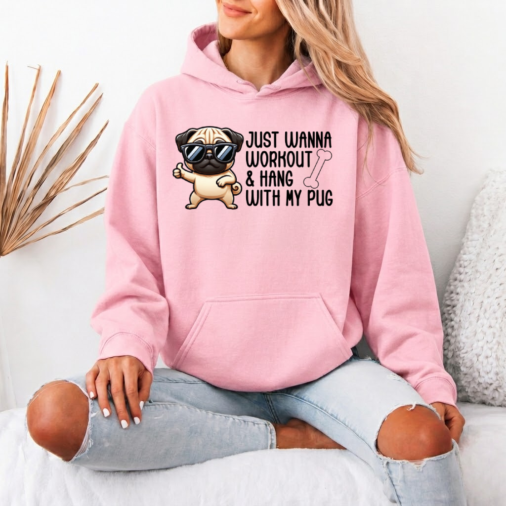 Chloe  - Pug Lover Hoodie – Essential Unisex Cotton Sweatshirt