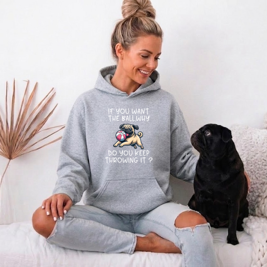 Teddy  - Pug Lover Hoodie – Essential Unisex Cotton Sweatshirt