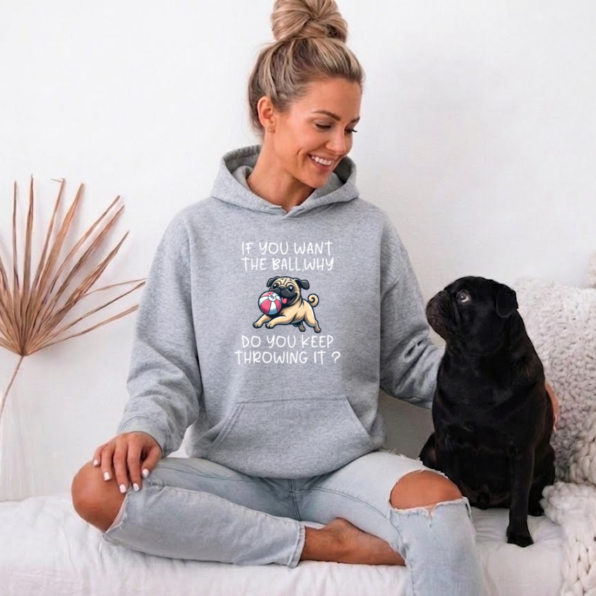 Teddy  - Pug Lover Hoodie – Essential Unisex Cotton Sweatshirt