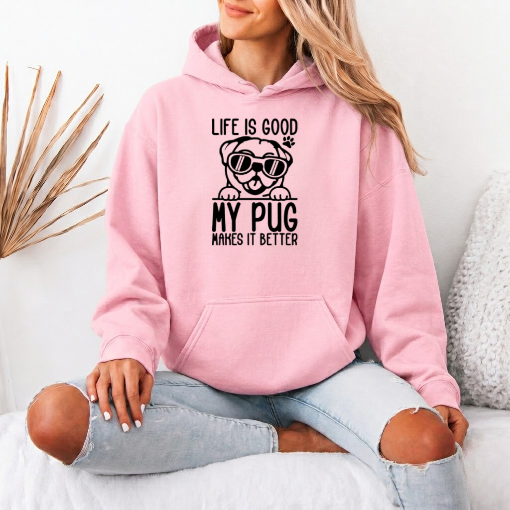 Lulu   - Pug Lover Hoodie – Essential Unisex Cotton Sweatshirt