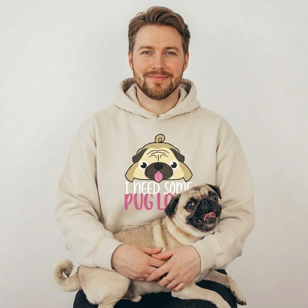 Max  - Pug Lover Hoodie – Essential Unisex Cotton Sweatshirt