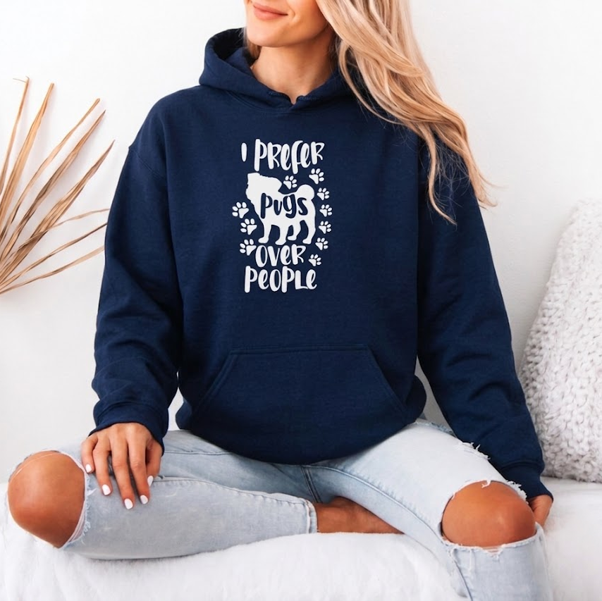 Charlie - Pug Lover Hoodie – Essential Unisex Cotton Sweatshirt