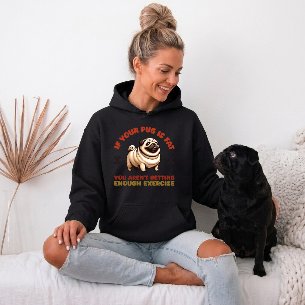 Oliver  - Pug Lover Hoodie – Essential Unisex Cotton Sweatshirt