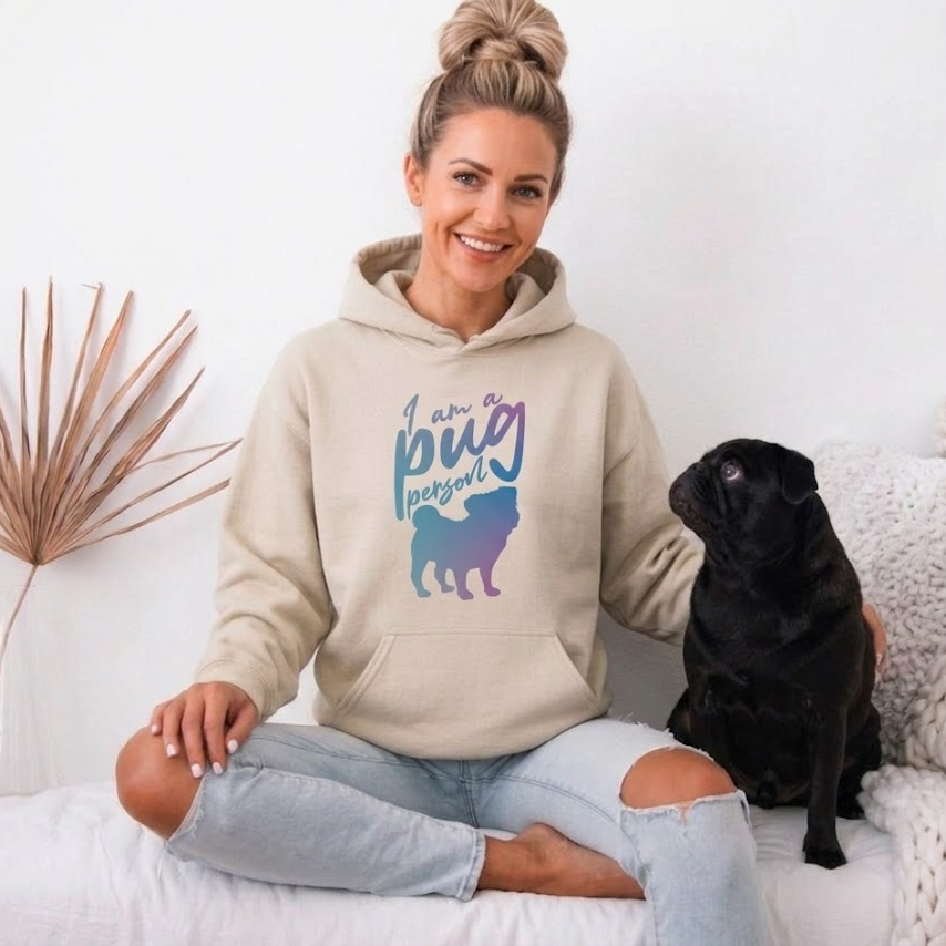 Daisy  - Pug Lover Hoodie – Essential Unisex Cotton Sweatshirt
