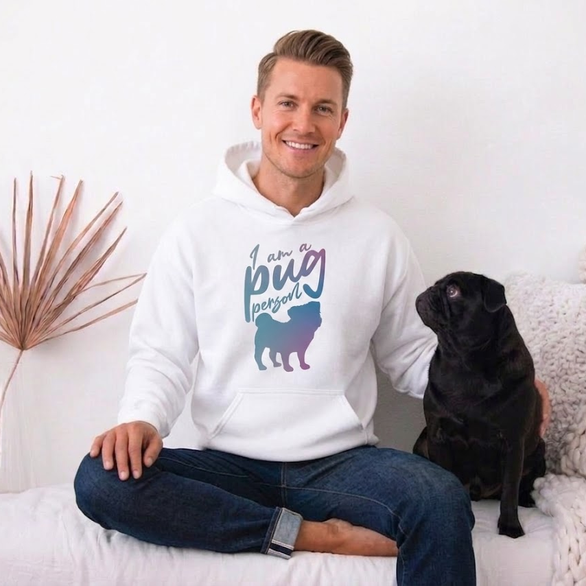 Daisy  - Pug Lover Hoodie – Essential Unisex Cotton Sweatshirt