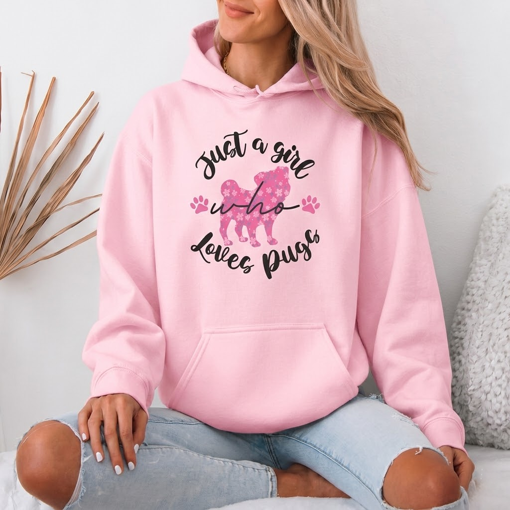 Bella  - Pug Lover Hoodie – Essential Unisex Cotton Sweatshirt