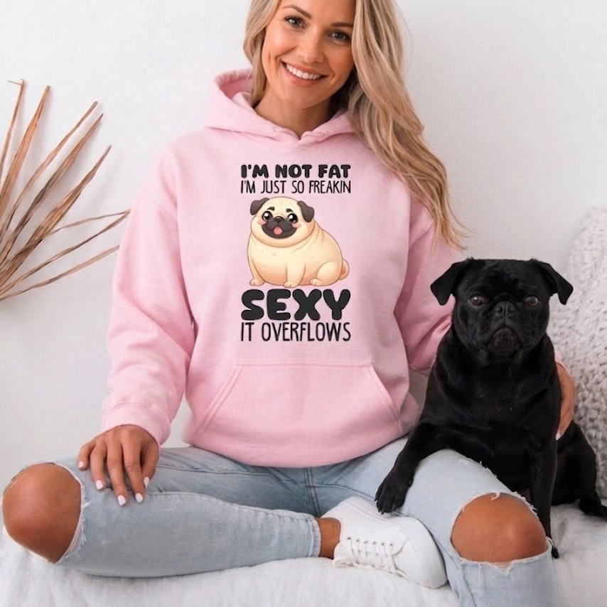 Atlas  - Pug Lover Hoodie – Essential Unisex Cotton Sweatshirt