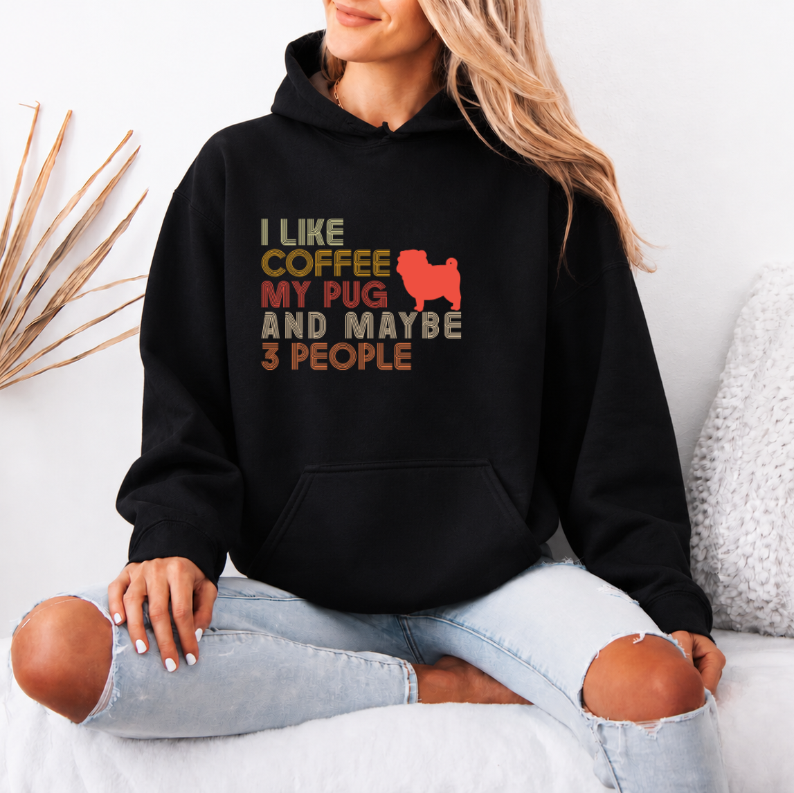 Cleo  - Pug Lover Hoodie – Essential Unisex Cotton Sweatshirt