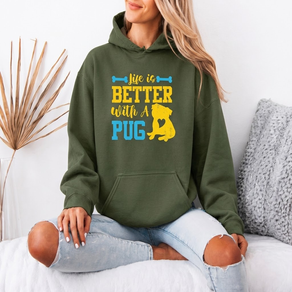 Loki  - Pug Lover Hoodie – Essential Unisex Cotton Sweatshirt