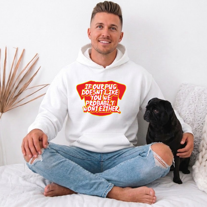 OLie  - Pug Lover Hoodie – Essential Unisex Cotton Sweatshirt