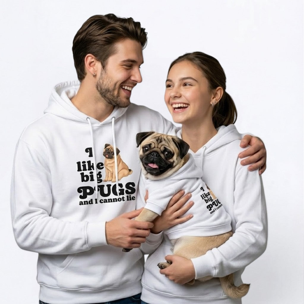 Milo  - Pug Lover Hoodie – Essential Unisex Cotton Sweatshirt