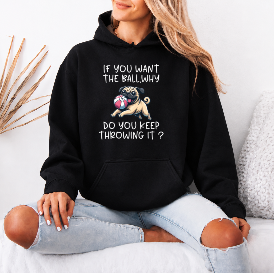Teddy  - Pug Lover Hoodie – Essential Unisex Cotton Sweatshirt