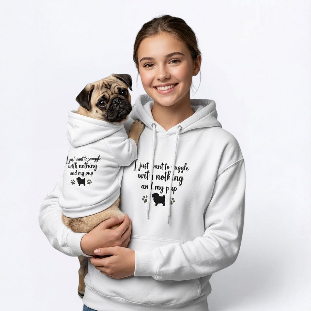 Percey  - Pug Lover Hoodie – Essential Unisex Cotton Sweatshirt
