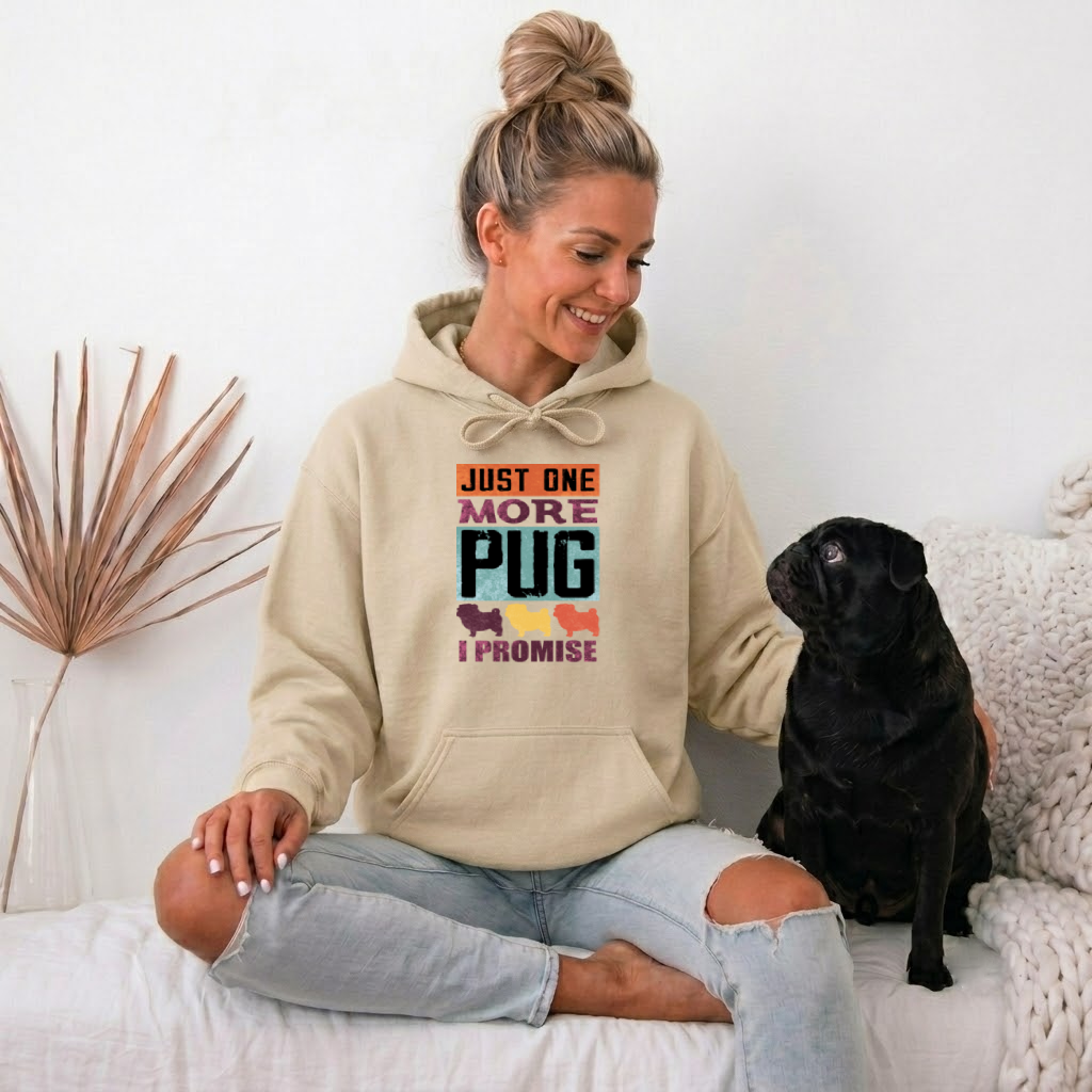 Zara  - Pug Lover Hoodie – Essential Unisex Cotton Sweatshirt