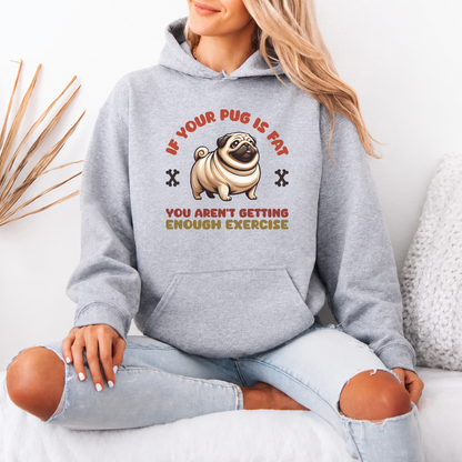 Oliver  - Pug Lover Hoodie – Essential Unisex Cotton Sweatshirt