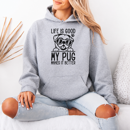 Lulu   - Pug Lover Hoodie – Essential Unisex Cotton Sweatshirt