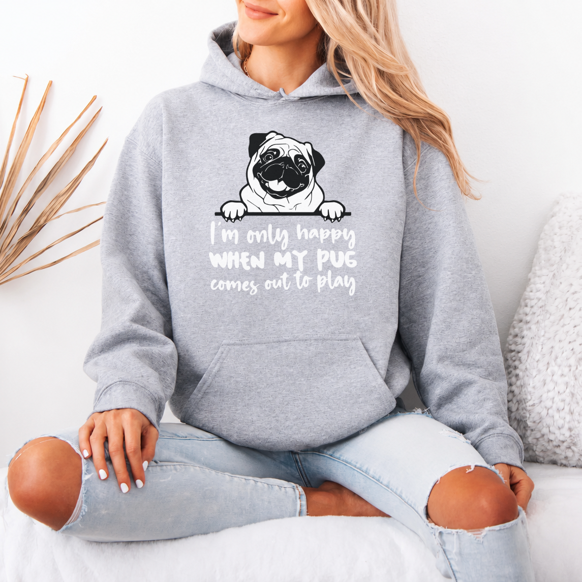Nova - Pug Lover Hoodie – Essential Unisex Cotton Sweatshirt