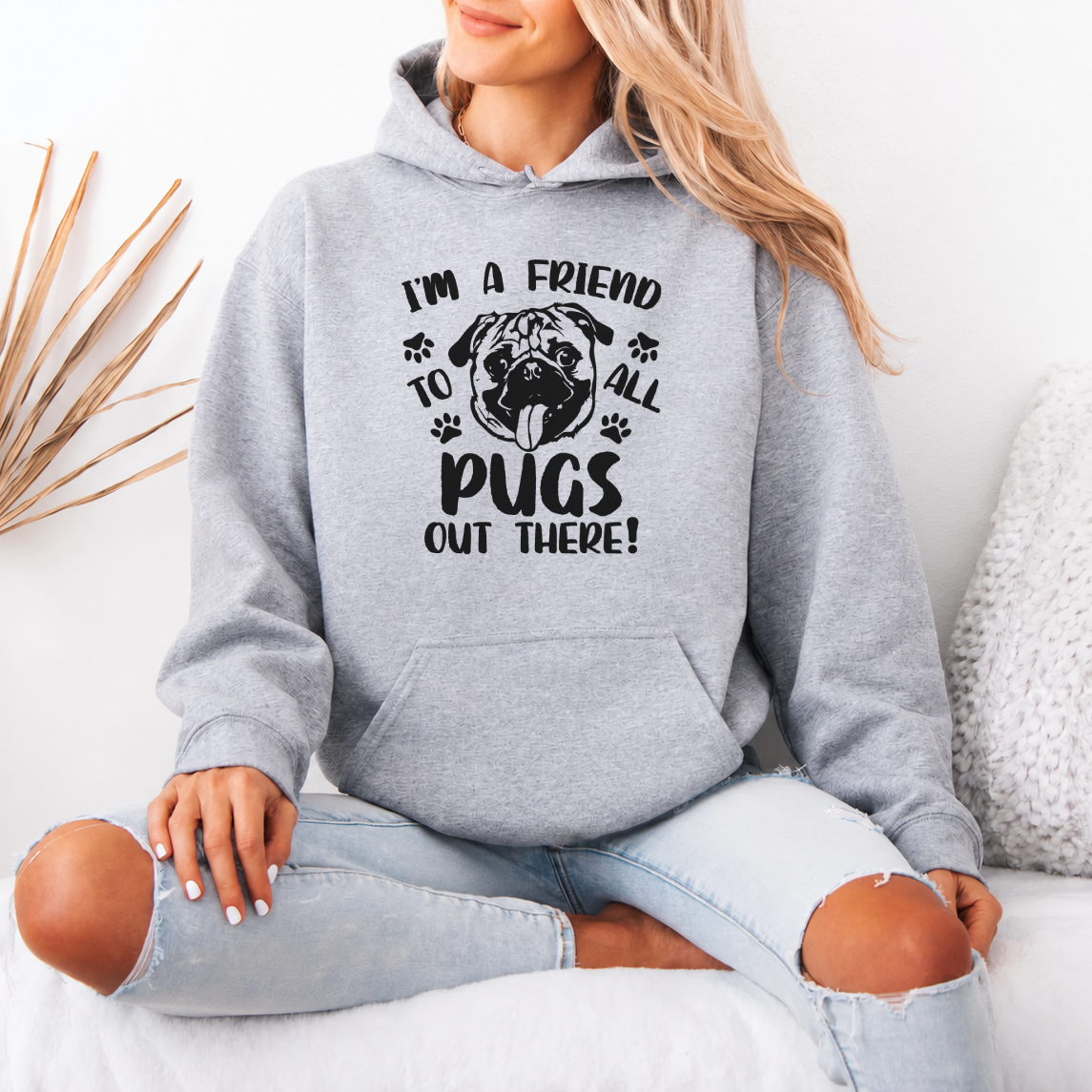 Appolo  - Pug Lover Hoodie – Essential Unisex Cotton Sweatshirt