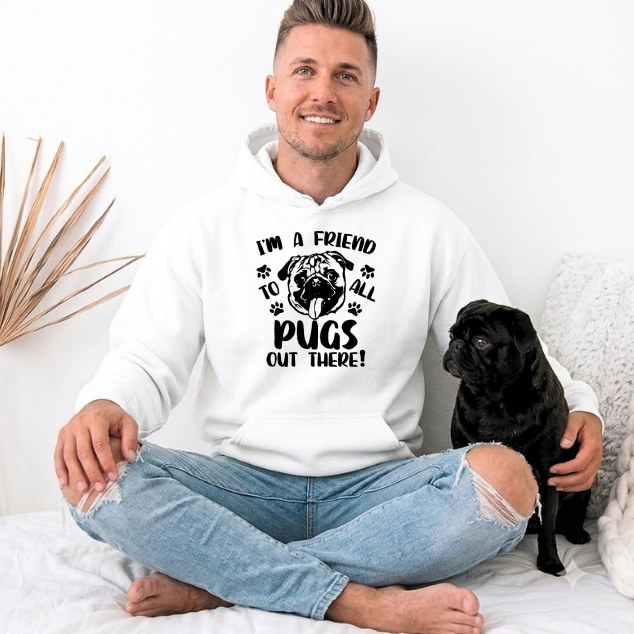 Appolo  - Pug Lover Hoodie – Essential Unisex Cotton Sweatshirt