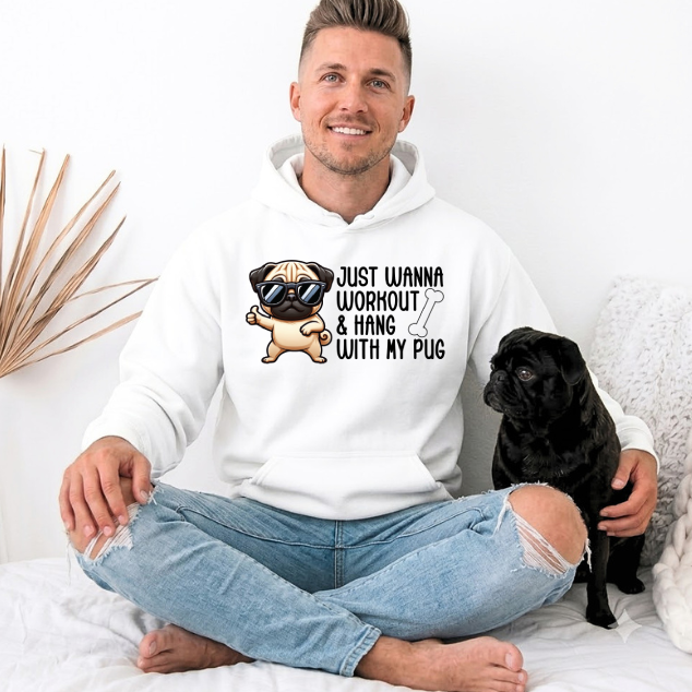 Chloe  - Pug Lover Hoodie – Essential Unisex Cotton Sweatshirt