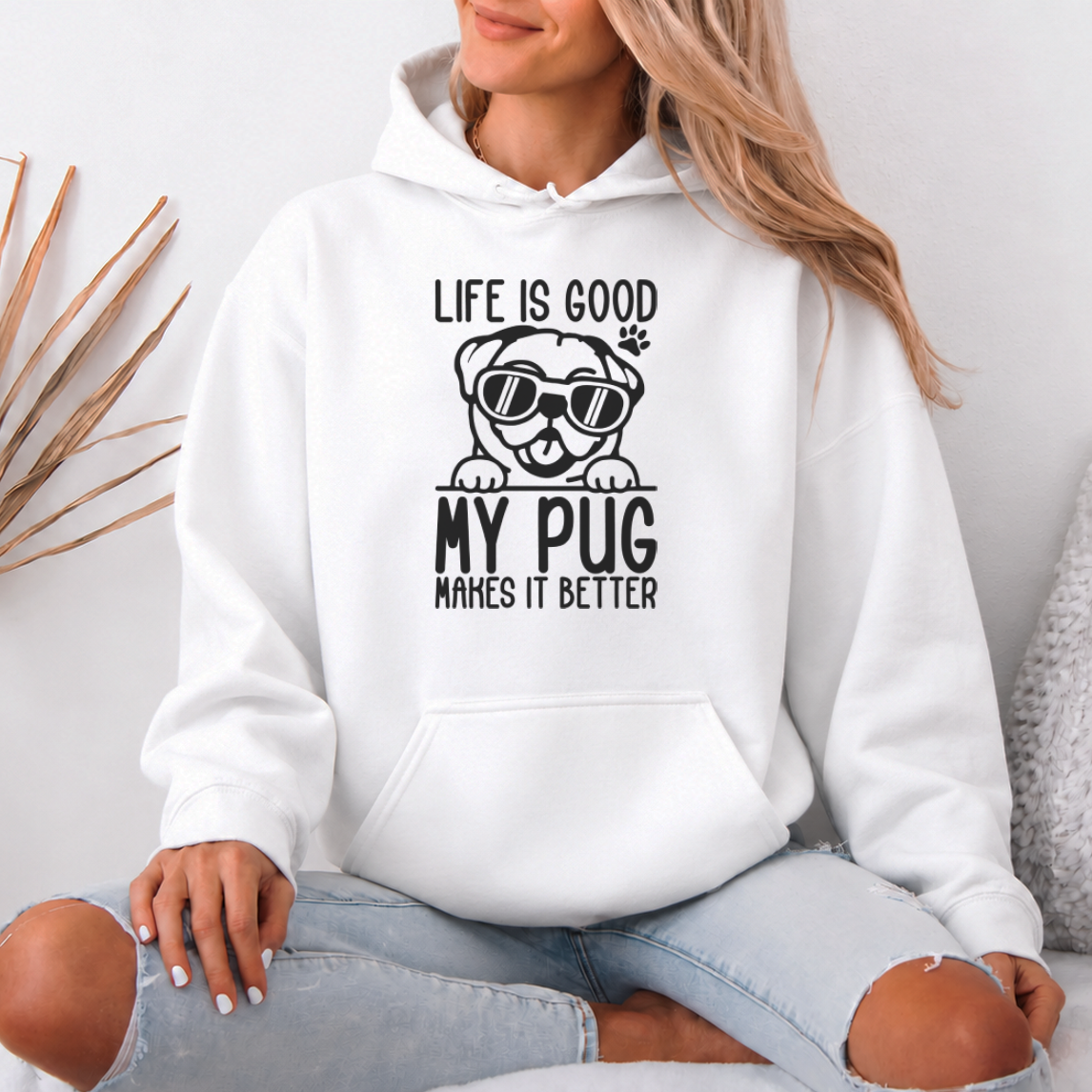 Lulu   - Pug Lover Hoodie – Essential Unisex Cotton Sweatshirt
