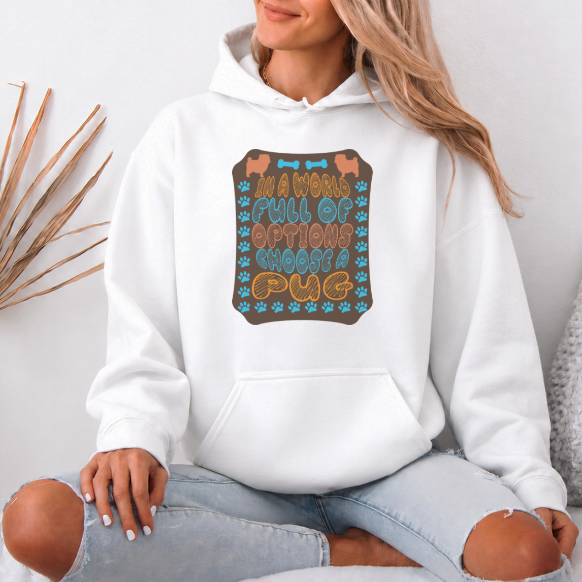 Chase  - Pug Lover Hoodie – Essential Unisex Cotton Sweatshirt