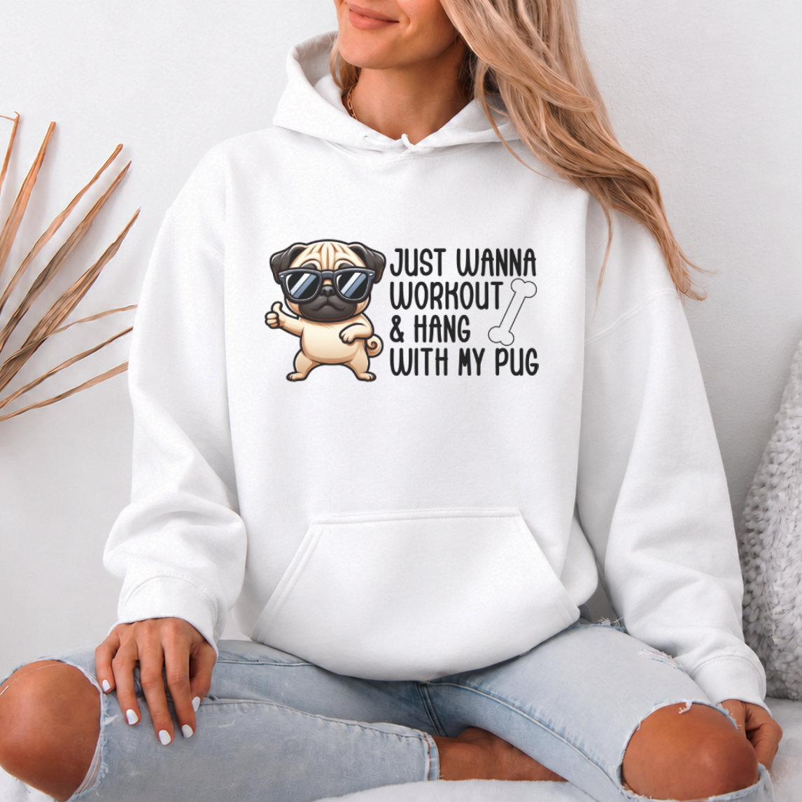 Chloe  - Pug Lover Hoodie – Essential Unisex Cotton Sweatshirt