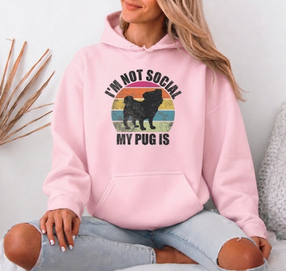 Mochi  - Pug Lover Hoodie – Essential Unisex Cotton Sweatshirt