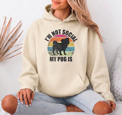 Mochi  - Pug Lover Hoodie – Essential Unisex Cotton Sweatshirt