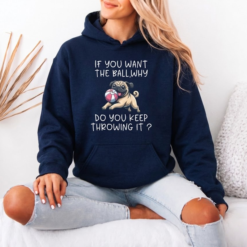 Teddy  - Pug Lover Hoodie – Essential Unisex Cotton Sweatshirt