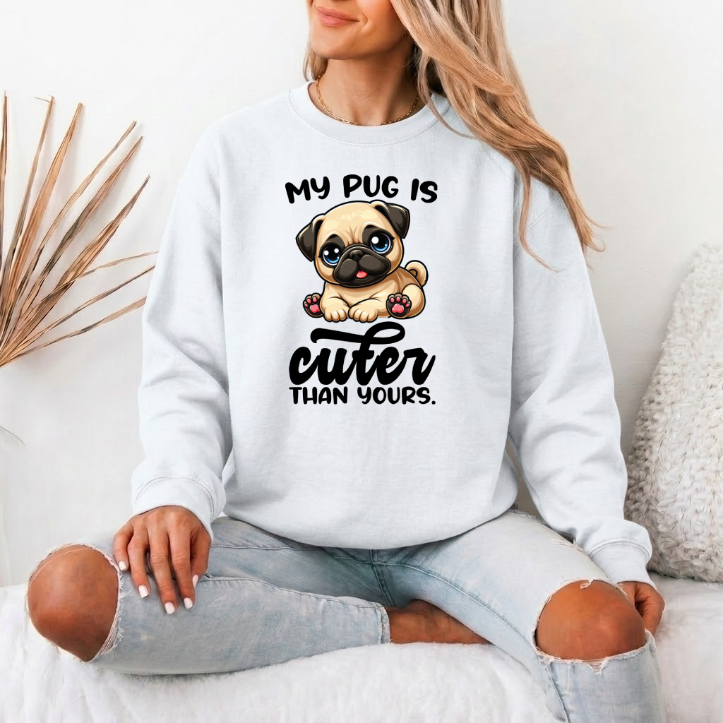 Titan - Unisex Cotton Sweater for Pug Lovers