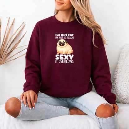 Teddy - Unisex Cotton Sweater for Pug Lovers