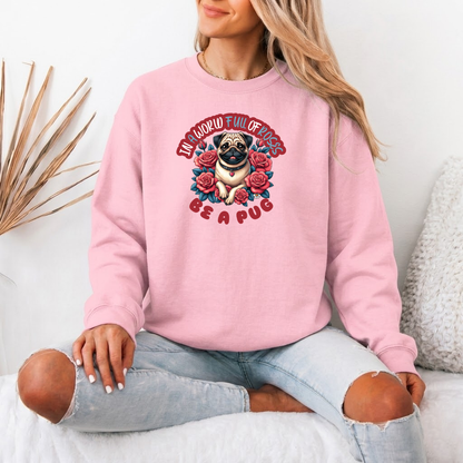 Duke - Unisex Cotton Sweater for Pug Lovers