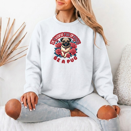 Duke - Unisex Cotton Sweater for Pug Lovers