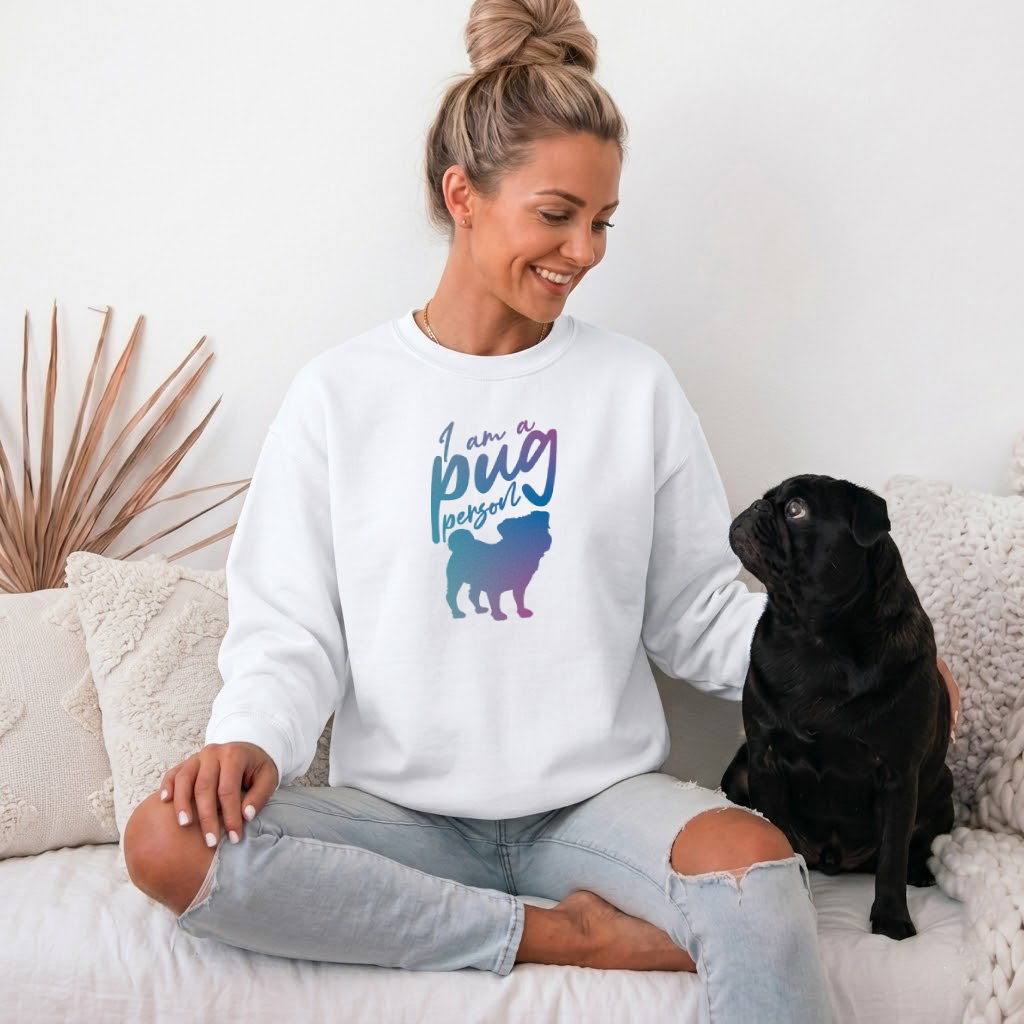 Skye - Unisex Cotton Sweater for Pug Lovers