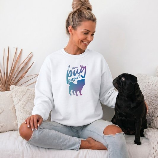 Skye - Unisex Cotton Sweater for Pug Lovers