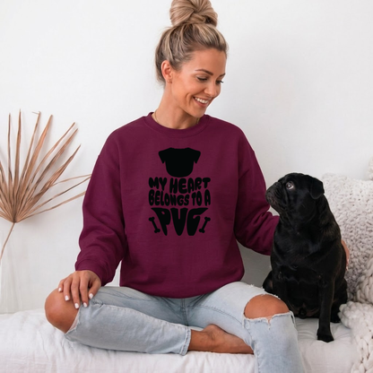 Enzo  - Unisex Cotton Sweater for Pug Lovers