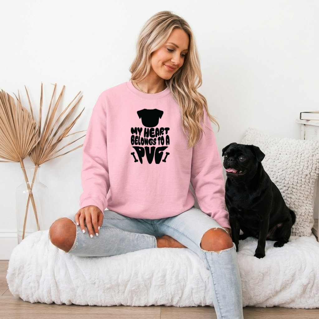 Enzo  - Unisex Cotton Sweater for Pug Lovers