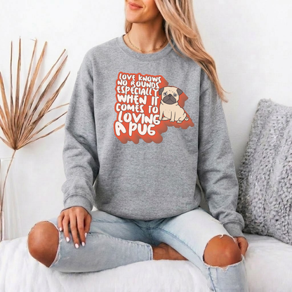 Atlas - Unisex Cotton Sweater for Pug Lovers