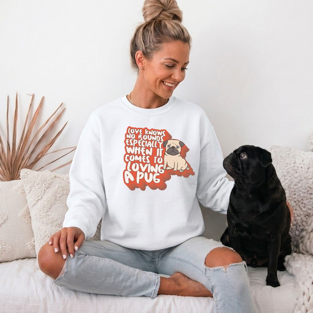 Atlas - Unisex Cotton Sweater for Pug Lovers